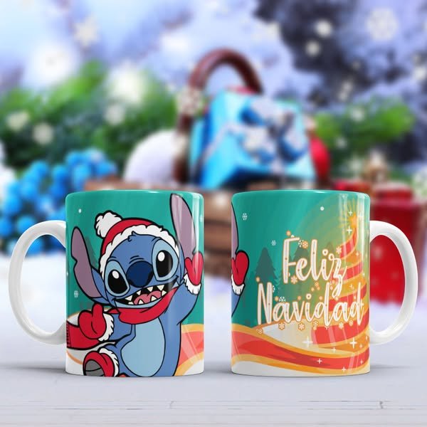 Tazas  de Navidad : Stich