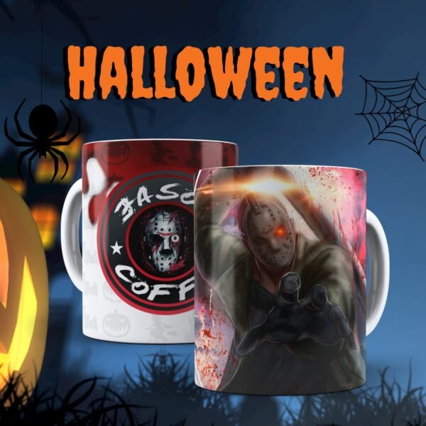 Tazas de Hallowen : personajes de terror
